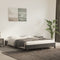 vidaXL - Bedframe - zonder - matras - 140x200 - cm - fluweel - donkergrijs