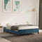 vidaXL - Bedframe - zonder - matras - 140x200 - cm - fluweel - donkerblauw