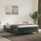 vidaXL - Bedframe - zonder - matras - 140x200 - cm - fluweel - donkergroen