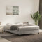 vidaXL - Bedframe - zonder - matras - 140x200 - cm - fluweel - lichtgrijs