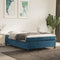 vidaXL - Bedframe - zonder - matras - 140x200 - cm - fluweel - donkerblauw
