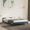 vidaXL - Bedframe - zonder - matras - 140x200 - cm - fluweel - donkerblauw