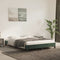 vidaXL - Bedframe - zonder - matras - 140x200 - cm - fluweel - donkergroen