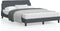 vidaXL - Bedframe - zonder - matras - 140x200 - cm - fluweel - donkergrijs