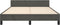 vidaXL - Bedframe - zonder - matras - 140x200 - cm - fluweel - donkergrijs