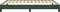 vidaXL - Bedframe - zonder - matras - 140x200 - cm - fluweel - donkergroen