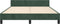 vidaXL - Bedframe - zonder - matras - 140x200 - cm - fluweel - donkergroen