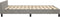 vidaXL - Bedframe - zonder - matras - 140x200 - cm - fluweel - lichtgrijs