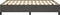 vidaXL - Bedframe - zonder - matras - 140x200 - cm - fluweel - donkergrijs