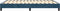 vidaXL - Bedframe - zonder - matras - 140x200 - cm - fluweel - donkerblauw