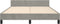 vidaXL - Bedframe - zonder - matras - 140x200 - cm - fluweel - lichtgrijs