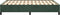 vidaXL - Bedframe - zonder - matras - 140x200 - cm - fluweel - donkergroen
