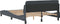 vidaXL - Bedframe - zonder - matras - 140x200 - cm - fluweel - donkergrijs