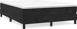 vidaXL - Bedframe - zonder - matras - 140x200 - cm - fluweel - zwart