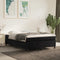 vidaXL - Bedframe - zonder - matras - 140x200 - cm - fluweel - zwart
