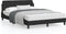 vidaXL - Bedframe - zonder - matras - 140x200 - cm - fluweel - zwart