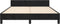 vidaXL - Bedframe - zonder - matras - 140x200 - cm - fluweel - zwart