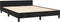 vidaXL - Bedframe - zonder - matras - 140x200 - cm - fluweel - zwart