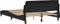 vidaXL - Bedframe - zonder - matras - 140x200 - cm - fluweel - zwart