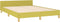 vidaXL - Bedframe - zonder - matras - 140x200 - cm - stof - groen
