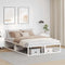 vidaXL - Bedframe - zonder - matras - 140x200 - cm - wit