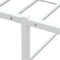 vidaXL - Bedframe - zonder - matras - 140x200 - cm - wit