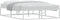 vidaXL - Bedframe - zonder - matras - 140x200 - cm - wit