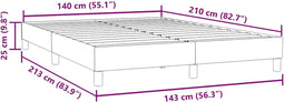 vidaXL - Bedframe - zonder - matras - 140x210 - cm - fluweel - donkergroen