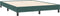 vidaXL - Bedframe - zonder - matras - 140x210 - cm - fluweel - donkergroen