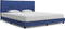 vidaXL - Bedframe - zonder - matras - 150x200 - cm - blauw