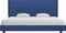 vidaXL - Bedframe - zonder - matras - 150x200 - cm - blauw