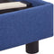 vidaXL - Bedframe - zonder - matras - 150x200 - cm - blauw
