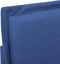 vidaXL - Bedframe - zonder - matras - 150x200 - cm - blauw
