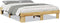 vidaXL - Bedframe - zonder - matras - 150x200 - cm - massief - hout - eiken