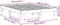 vidaXL - Bedframe - zonder - matras - 150x200 - cm - massief - hout - eiken