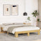 vidaXL - Bedframe - zonder - matras - 150x200 - cm - massief - hout - eiken