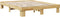 vidaXL - Bedframe - zonder - matras - 150x200 - cm - massief - hout - eiken