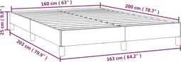 vidaXL - Bedframe - zonder - matras - 160x200 - cm - fluweel - donkergroen