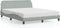 vidaXL - Bedframe - zonder - matras - 160x200 - cm - fluweel - lichtgrijs
