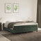 vidaXL - Bedframe - zonder - matras - 160x200 - cm - fluweel - donkergroen