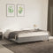vidaXL - Bedframe - zonder - matras - 160x200 - cm - fluweel - lichtgrijs