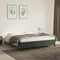 vidaXL - Bedframe - zonder - matras - 160x200 - cm - fluweel - donkergroen