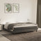 vidaXL - Bedframe - zonder - matras - 160x200 - cm - fluweel - donkergrijs