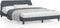 vidaXL - Bedframe - zonder - matras - 160x200 - cm - fluweel - donkergrijs