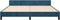 vidaXL - Bedframe - zonder - matras - 160x200 - cm - fluweel - donkerblauw