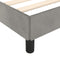 vidaXL - Bedframe - zonder - matras - 160x200 - cm - fluweel - lichtgrijs