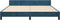 vidaXL - Bedframe - zonder - matras - 160x200 - cm - fluweel - donkerblauw