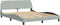 vidaXL - Bedframe - zonder - matras - 160x200 - cm - fluweel - lichtgrijs