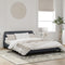 vidaXL - Bedframe - zonder - matras - 160x200 - cm - fluweel - donkergrijs
