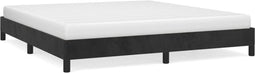 vidaXL - Bedframe - zonder - matras - 160x200 - cm - fluweel - zwart
